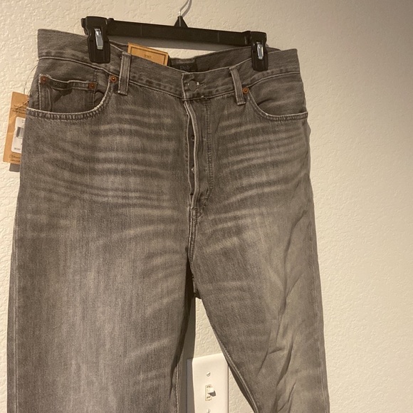 POLO RALPH LAUREN GREY HIGH WAIST SLIM
STRAIGHT CROP JEANS Size 32 NWT - Picture 10 of 15